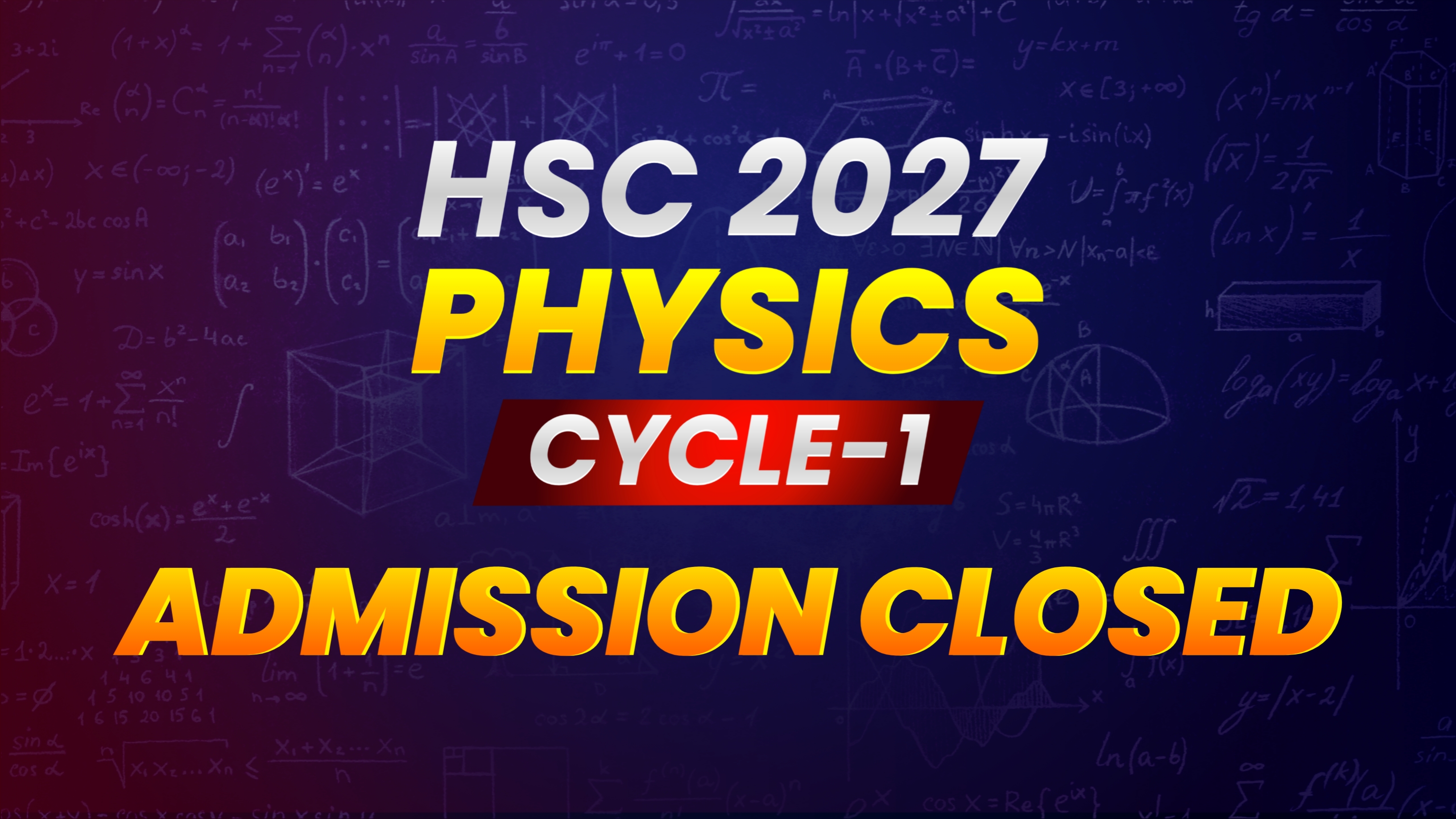 HSC-27 Physics Cycle-1